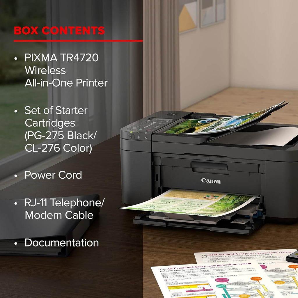 PIXMA TR4720 All-In-One Wireless Printer w/Built-In Fax