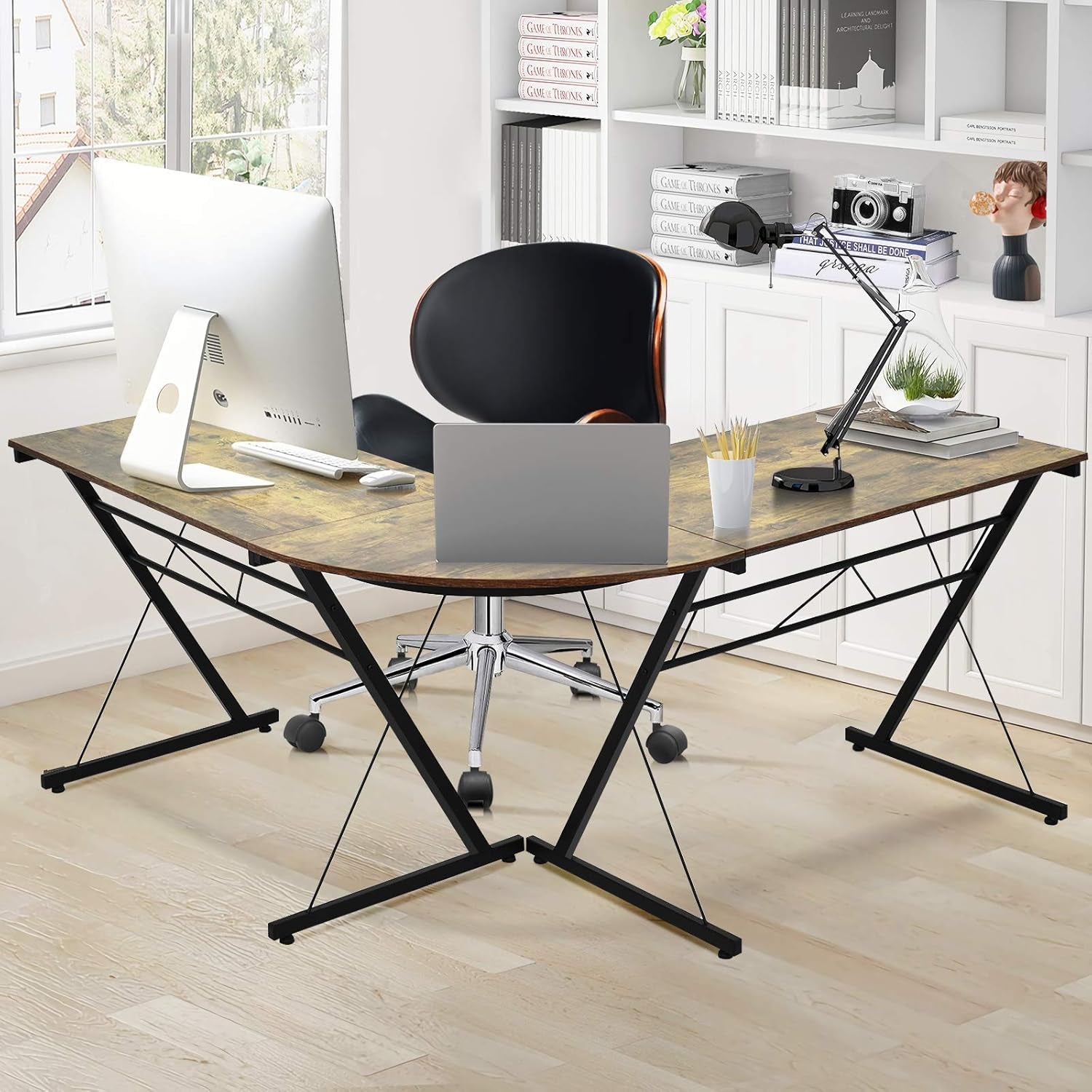 L-Shaped Corner Desk Workstation