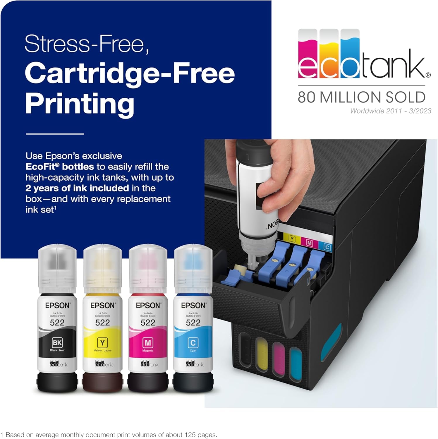 Ecotank ET-2400 Wireless Color All-In-One Cartridge-Free Printer