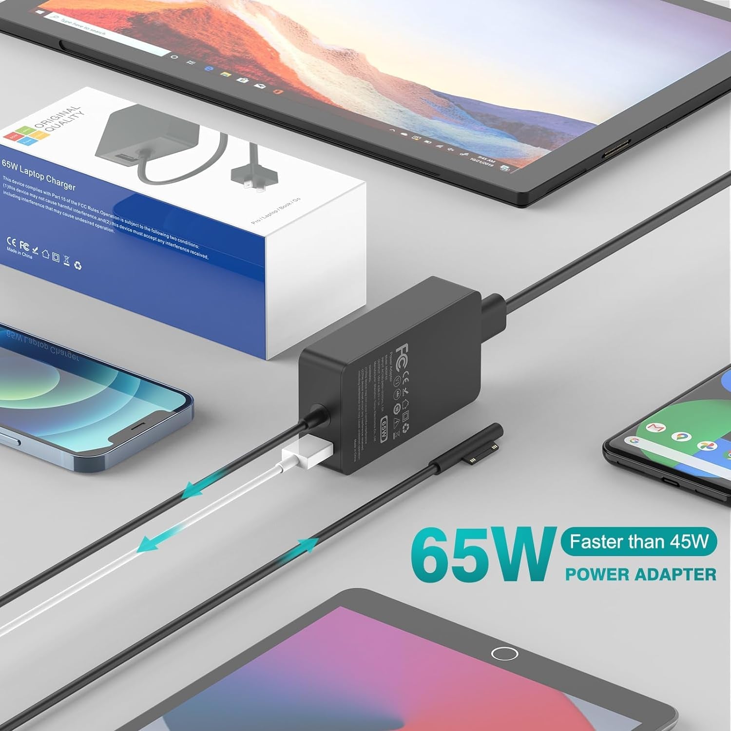 65W Microsoft Surface Pro Charger