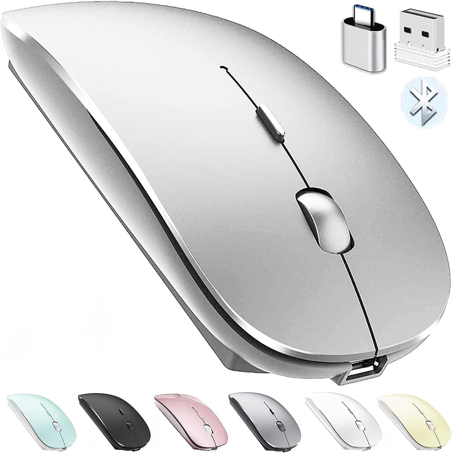 Bluetooth Dual-Mode Wireless Mouse for Mac or PC