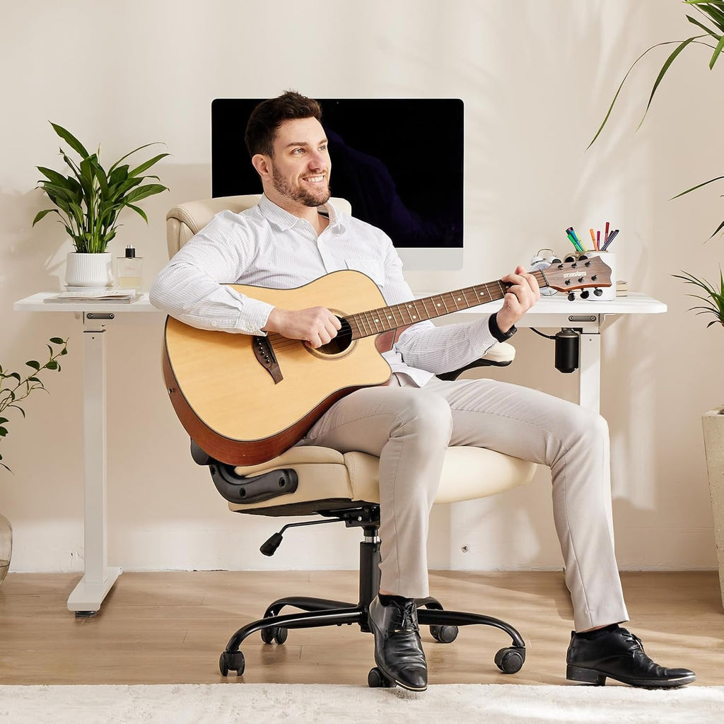 Ergonomic High-Back Leather Heavy Duty Chair