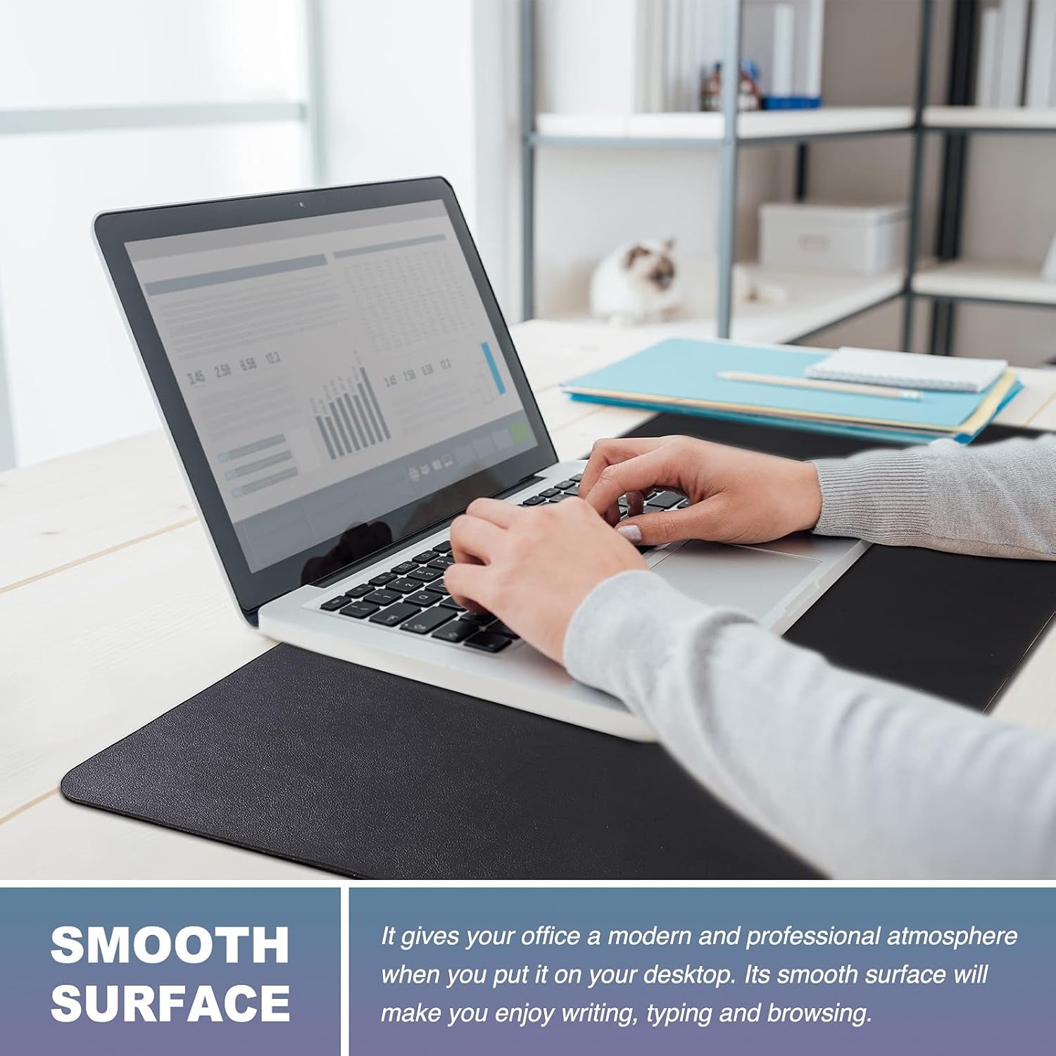 Non-Slip Leather & Suede Desk Mat