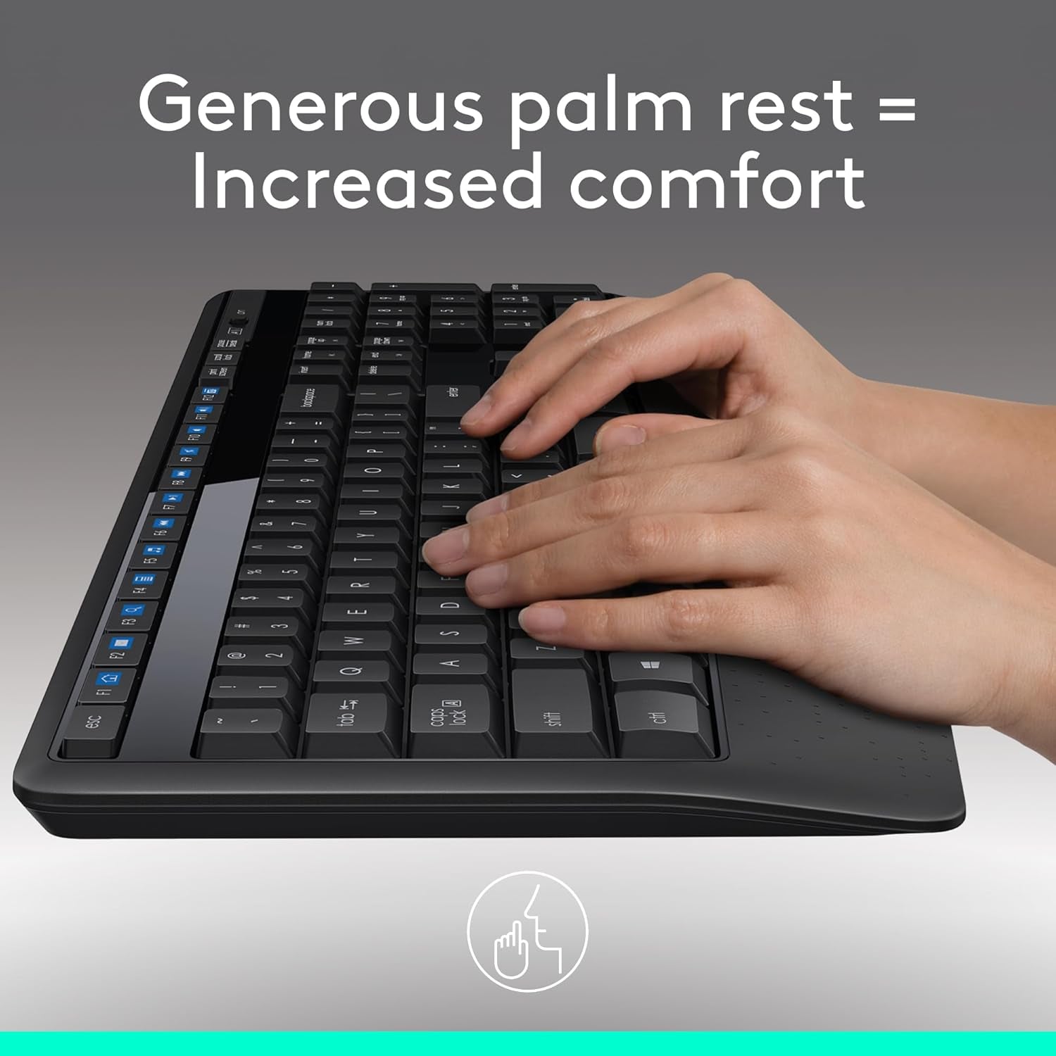 Logitech MK345 Wireless Keyboard & Mouse Combo w/Palm Rest