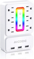9-in-1 Outlet Extender & Surge Protector with 3 USB Ports