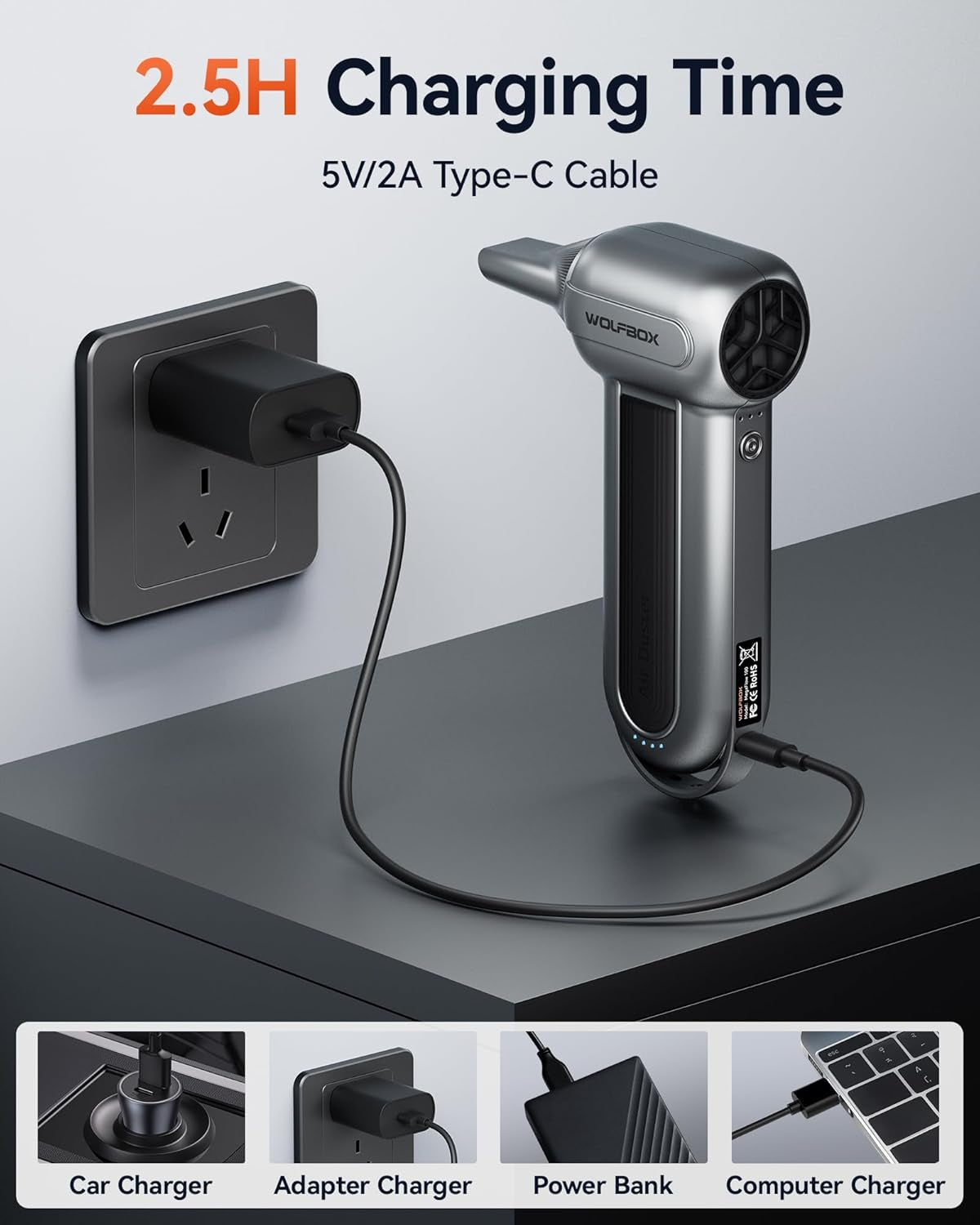 Cordless Electric Air Duster-150000Rpm for Devices