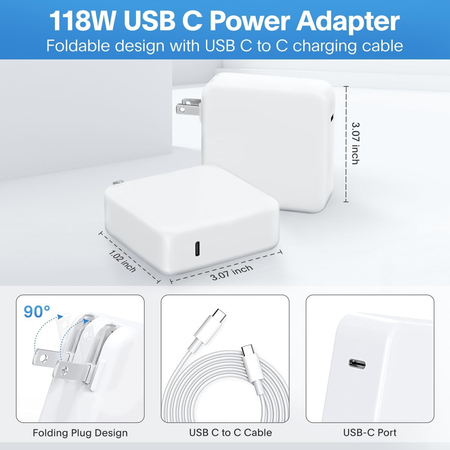 118W USB C MacBook Pro Charger