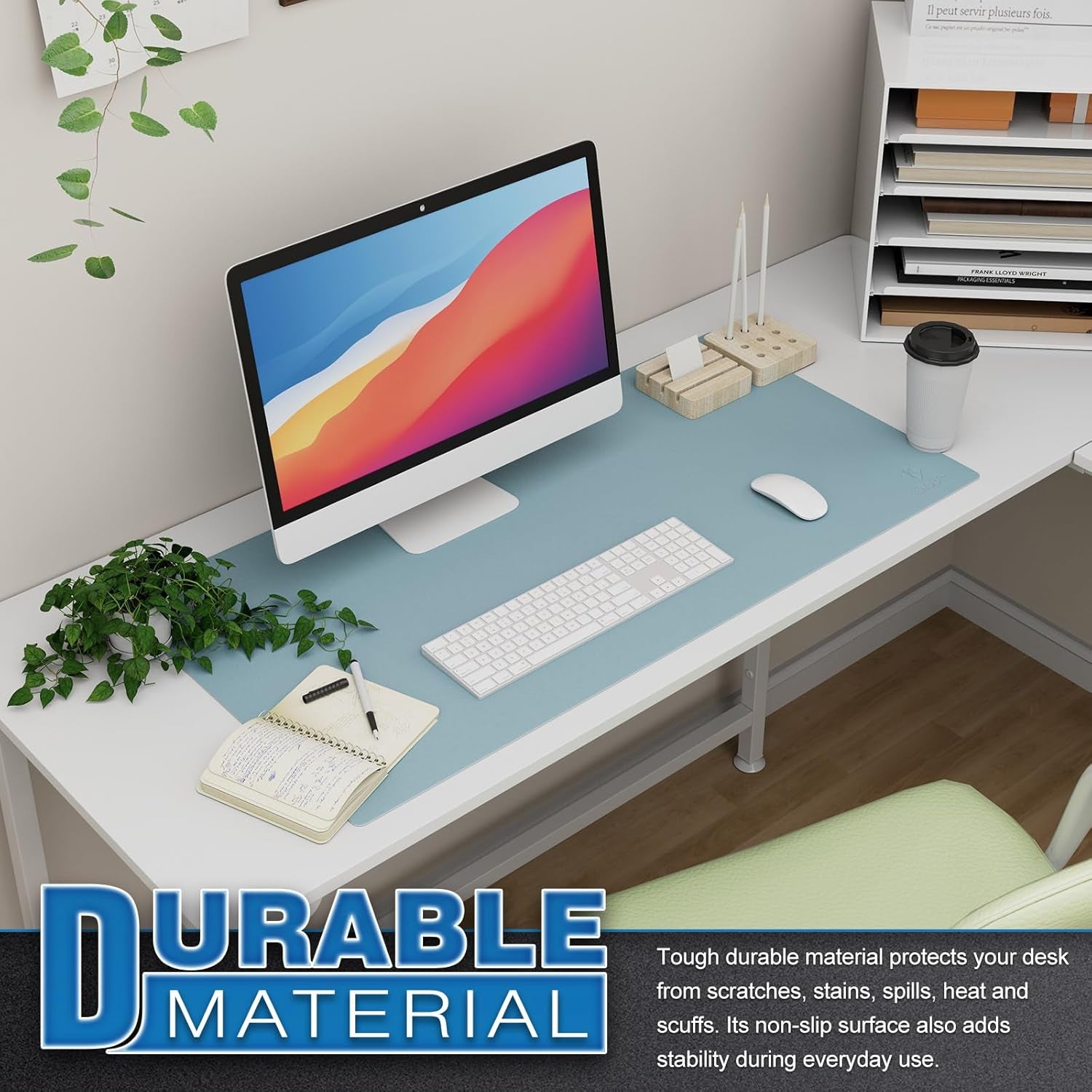 Large Office Leather Desk Mat & Protector