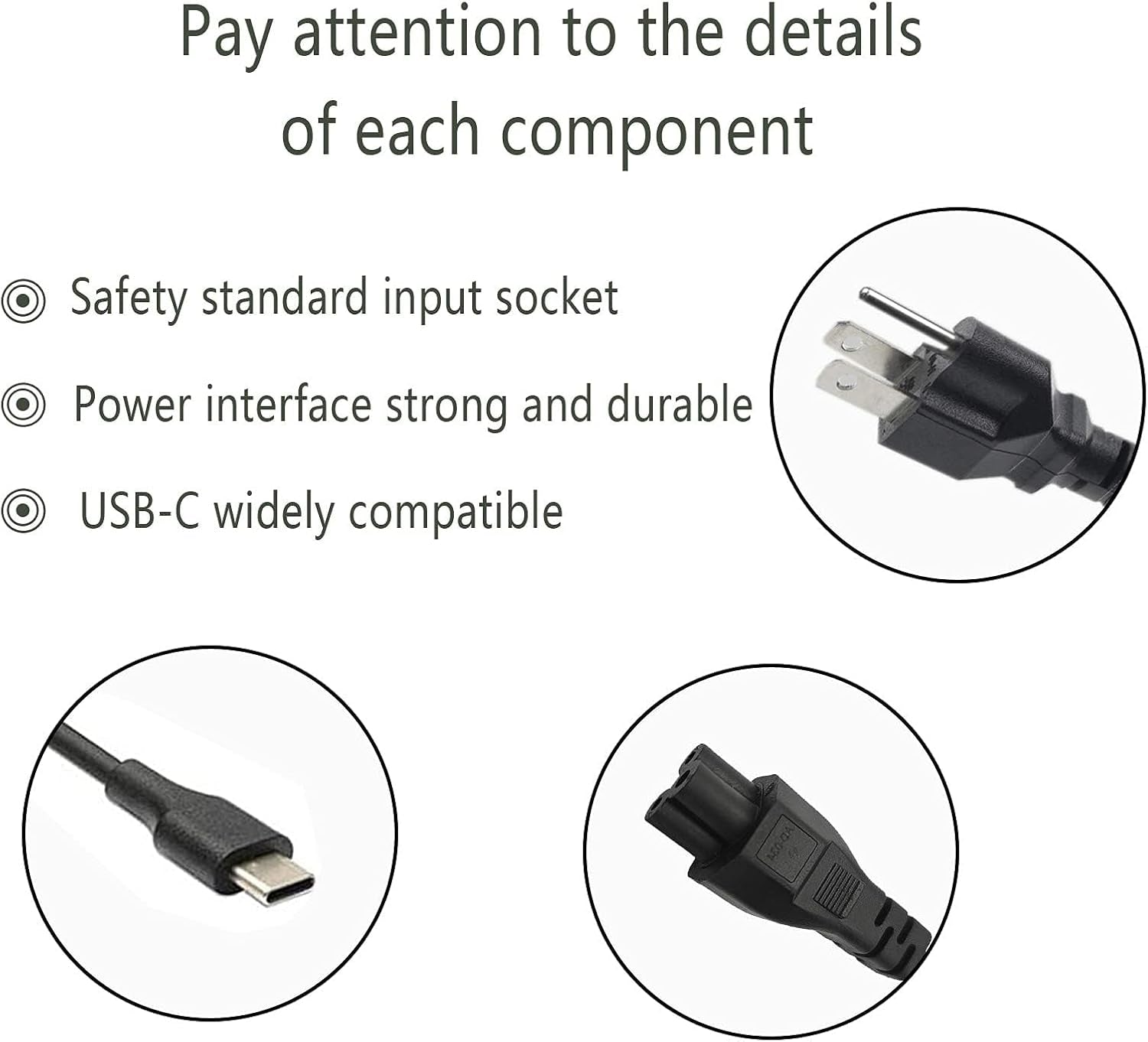 65W Universal USB-C Laptop Charger
