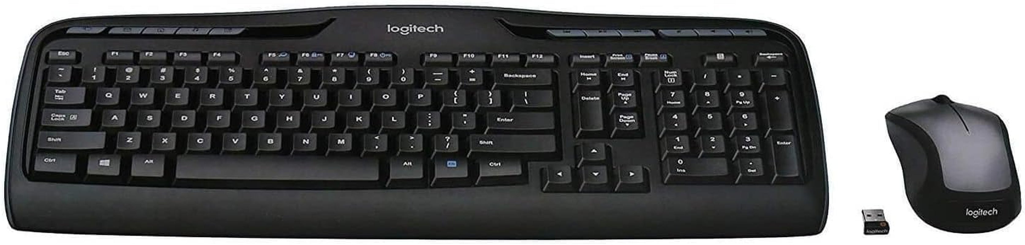 MK335 Wireless Keyboard and Mouse Combo - Black/Silver