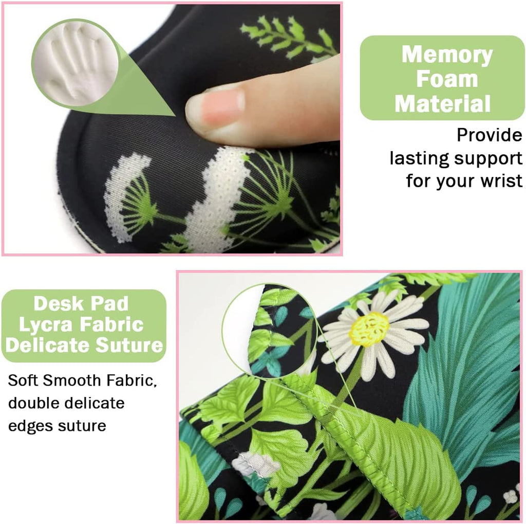 Ergonomic Mouse Pad & Wrist Rest Set