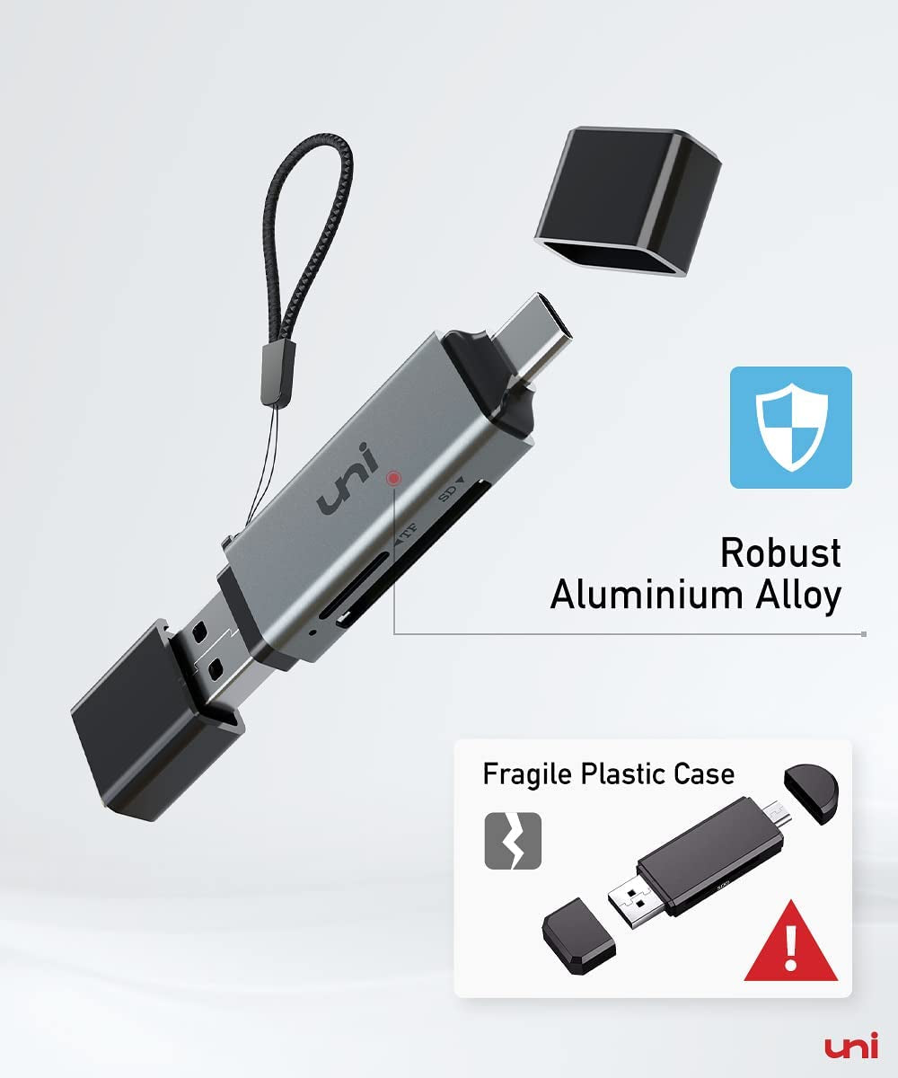 High-Speed SD Card Reader & USB C to Micro SD Card Hub