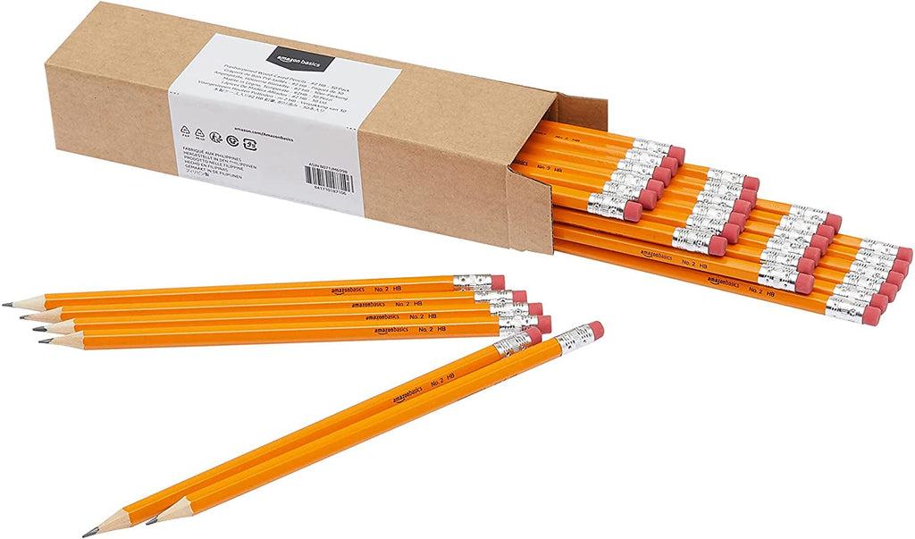 Presharpened 30-Pack Woodcased #2 Pencils with Erasers