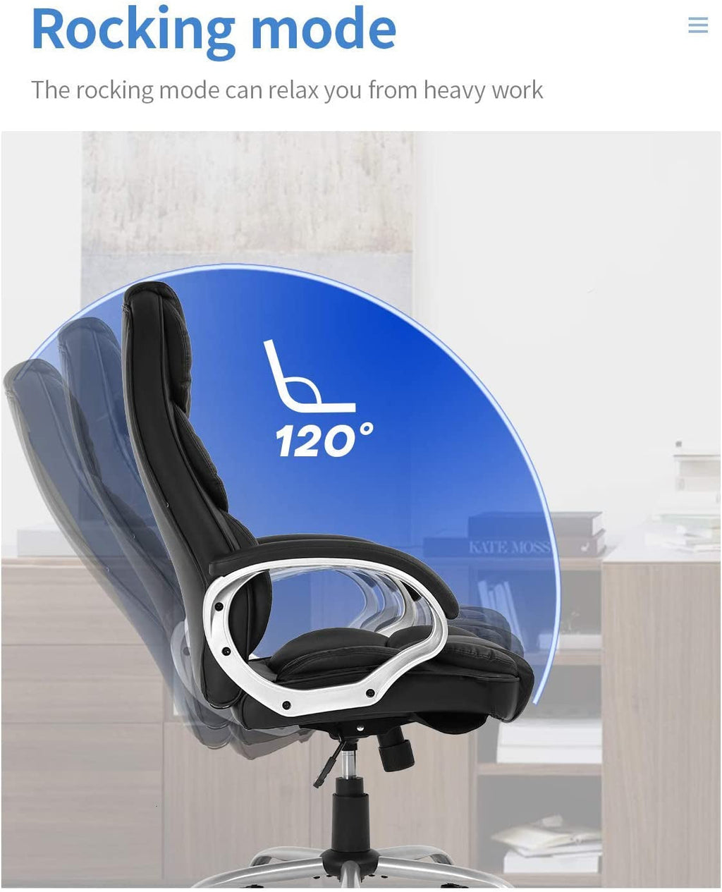 High-Back Office Chair w/Lumbar Support