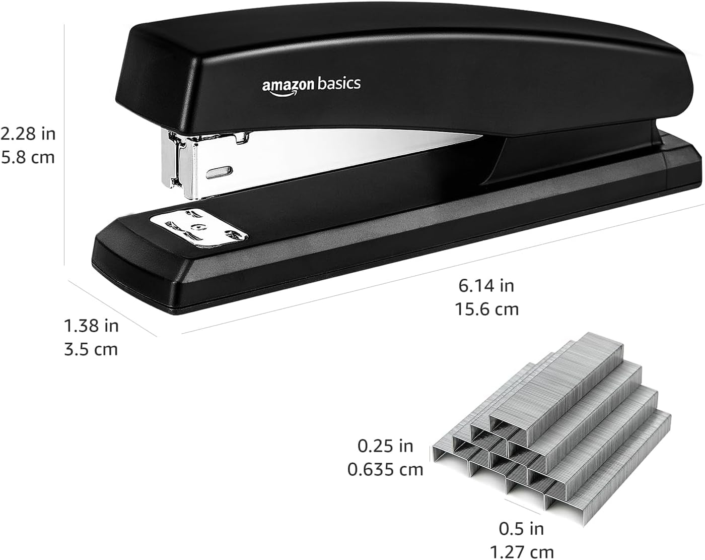 Non-Slip Office Stapler with 1000 Staples