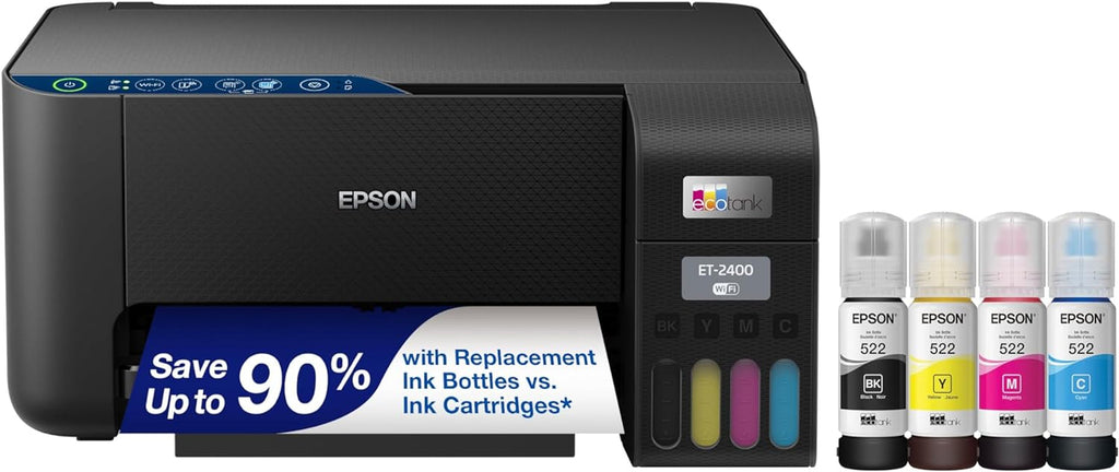 Ecotank ET-2400 Wireless Color All-In-One Cartridge-Free Printer