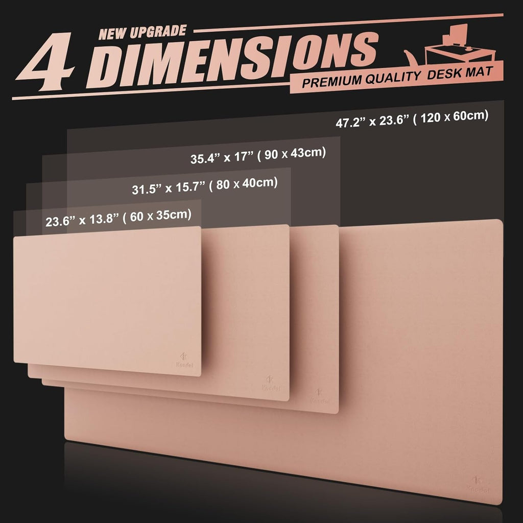 Large Office Leather Desk Mat w/Writing Pad