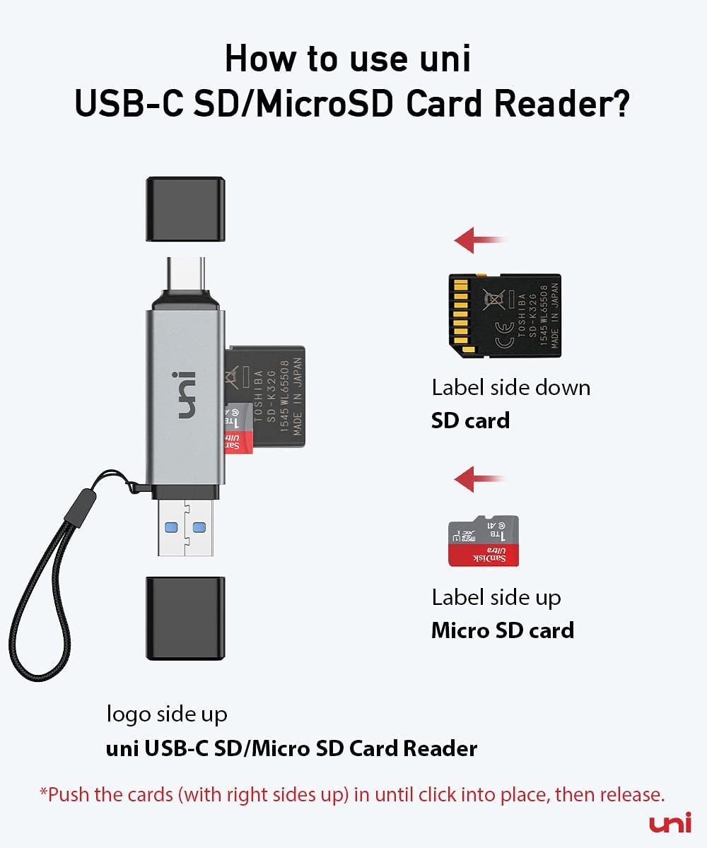 High-Speed SD Card Reader & USB C to Micro SD Card Hub