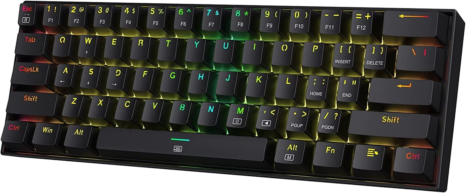 61-Key Compatct K630 Dragonborn Wired RGB Keyboard