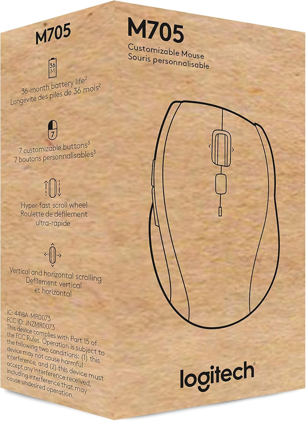 M705 Marathon Wireless Mouse w/Unifying Receiver