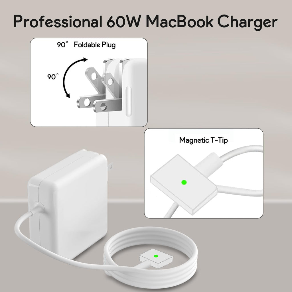 60W T-Tip Magnetic Charger for Macbook Air