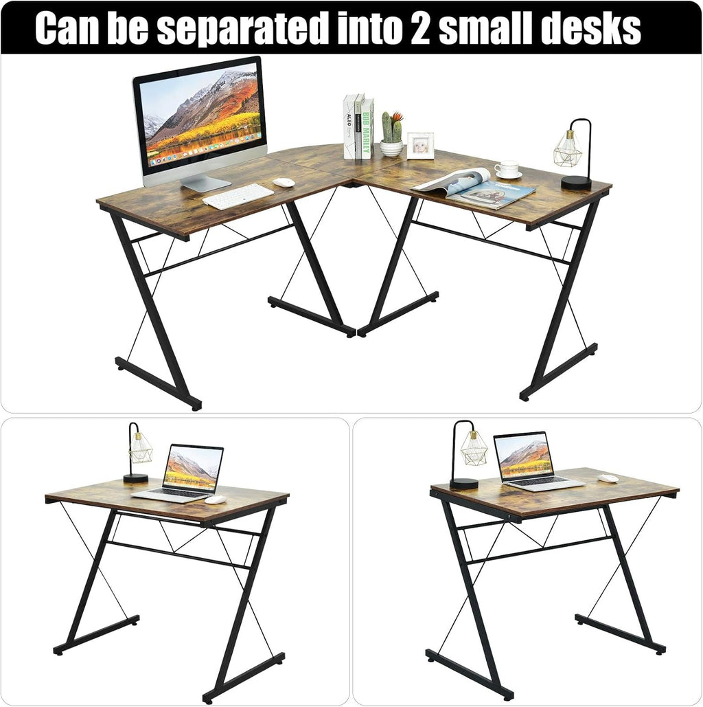 L-Shaped Corner Desk Workstation