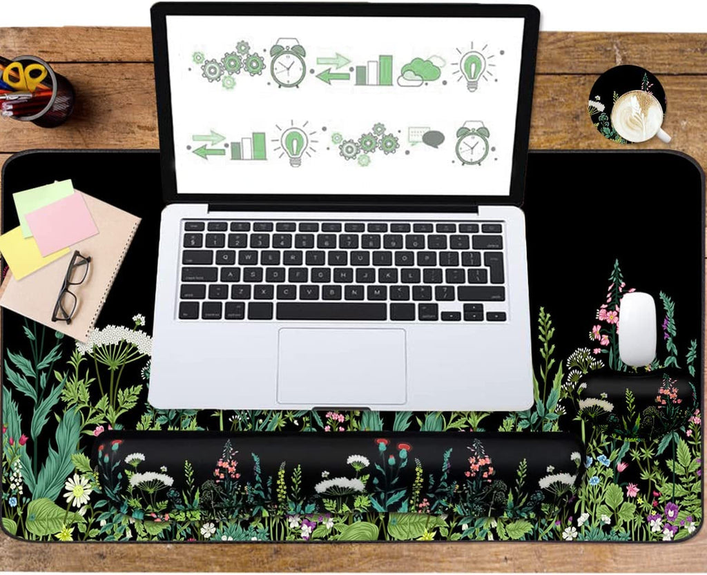 Ergonomic Mouse Pad & Wrist Rest Set