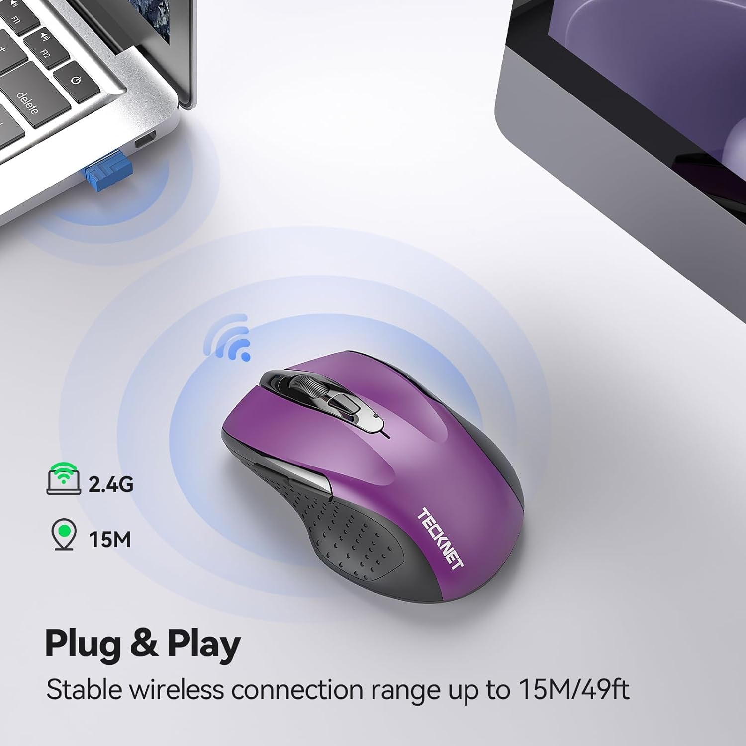 2600 DPI Ergonomic Wireless Mouse