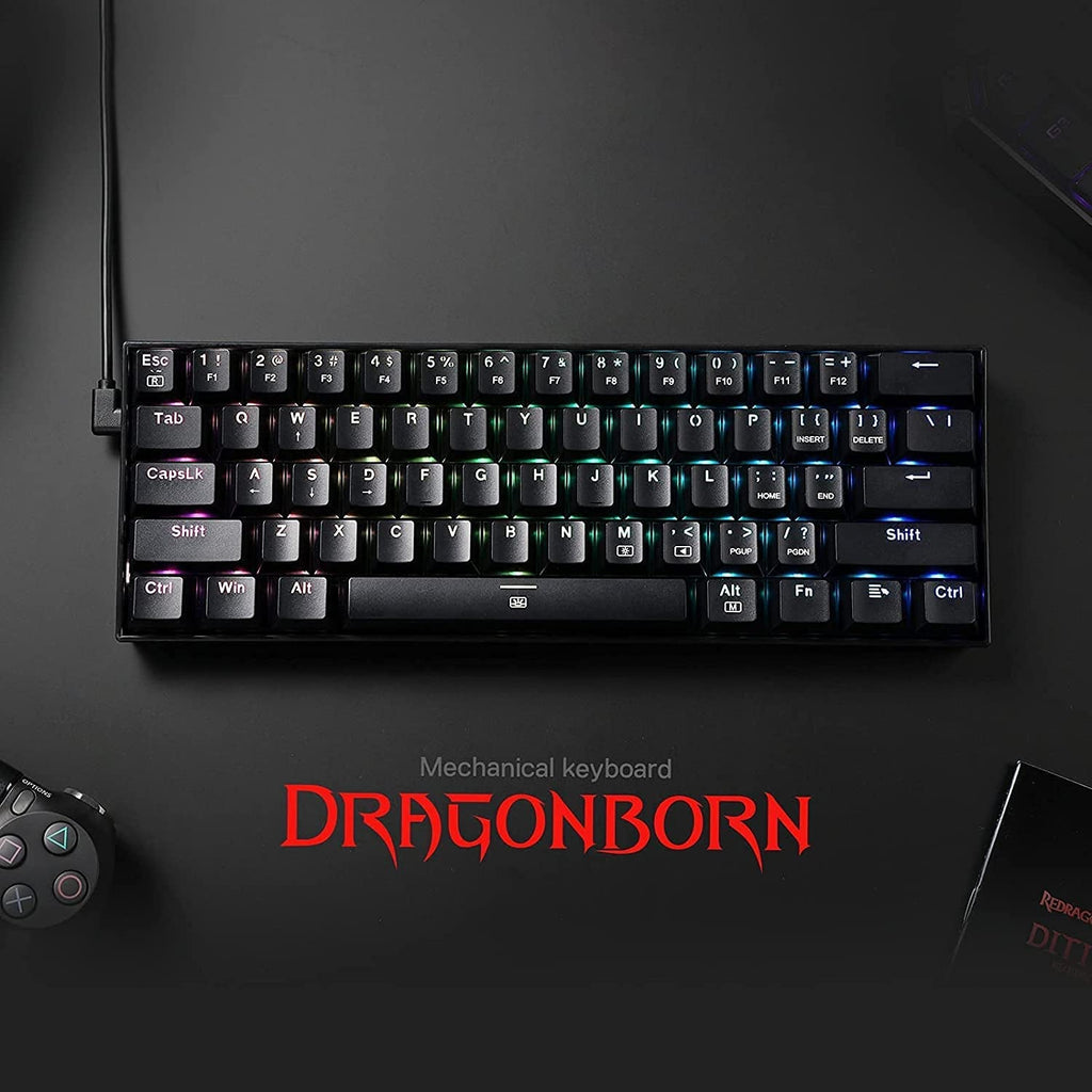 61-Key Compatct K630 Dragonborn Wired RGB Keyboard