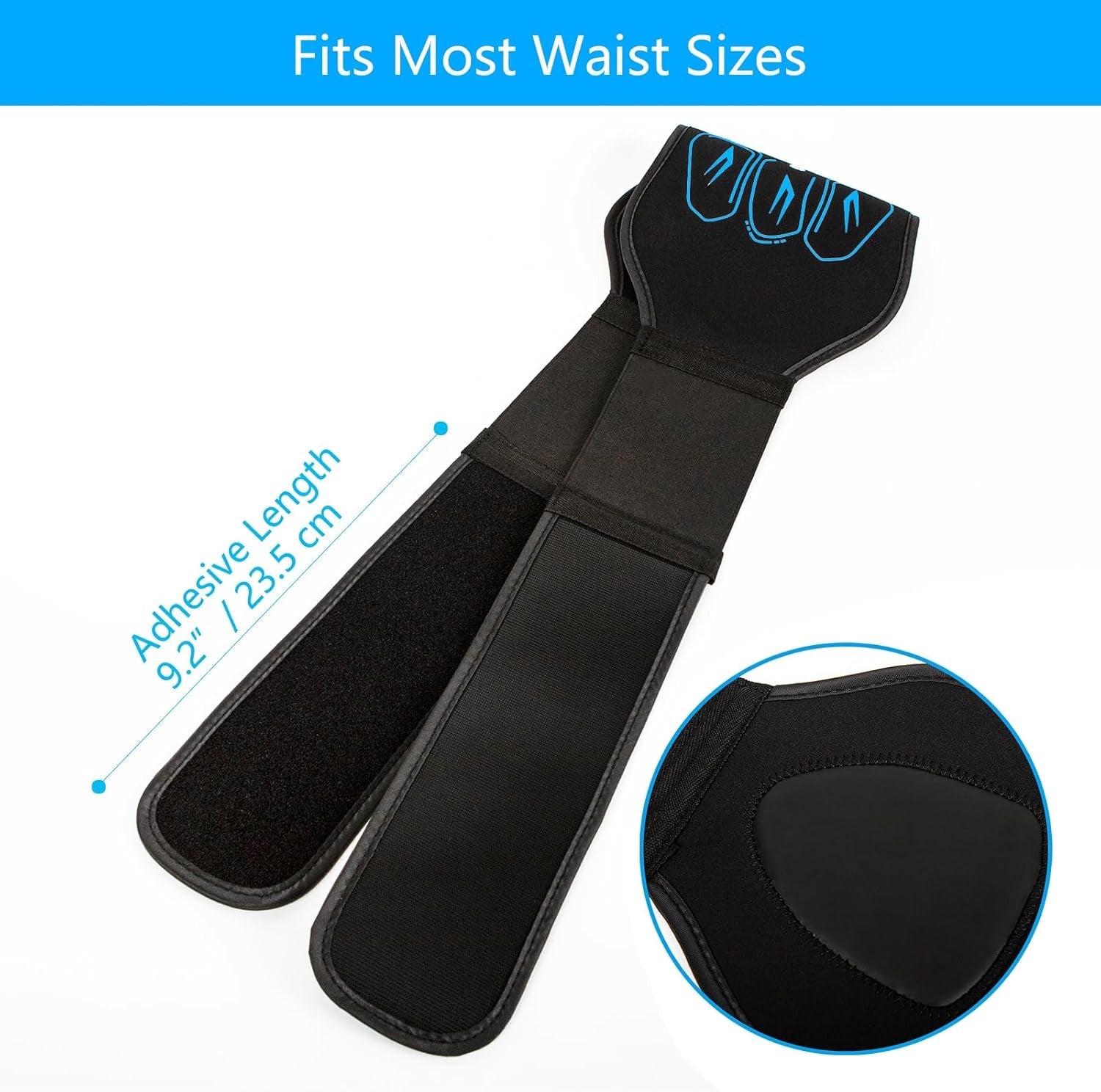 EMS Ab Stimulator Belt – Home/Office Use (Blue)