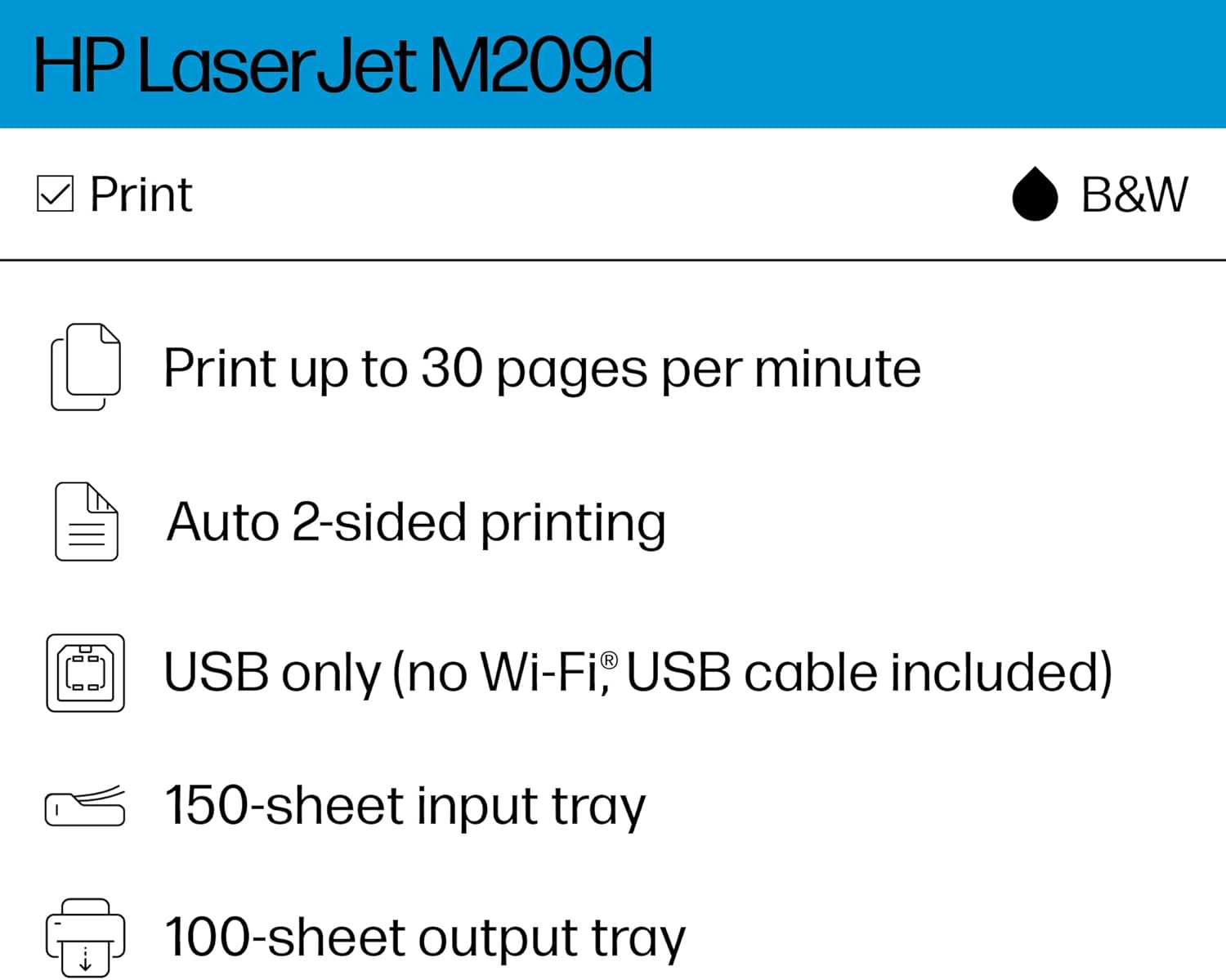 Laserjet M209D Automatic Duplex Laser Printer