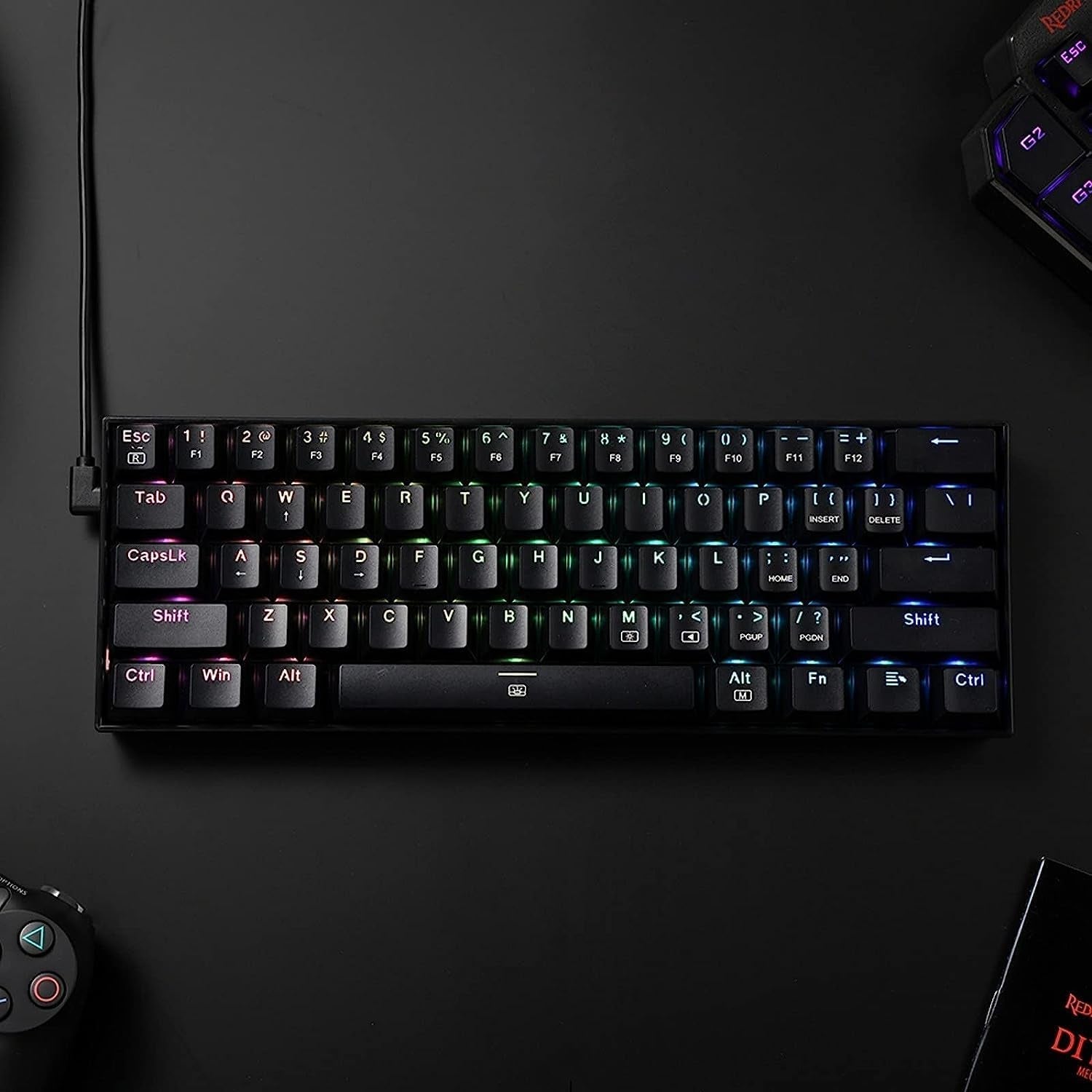 61-Key Compatct K630 Dragonborn Wired RGB Keyboard