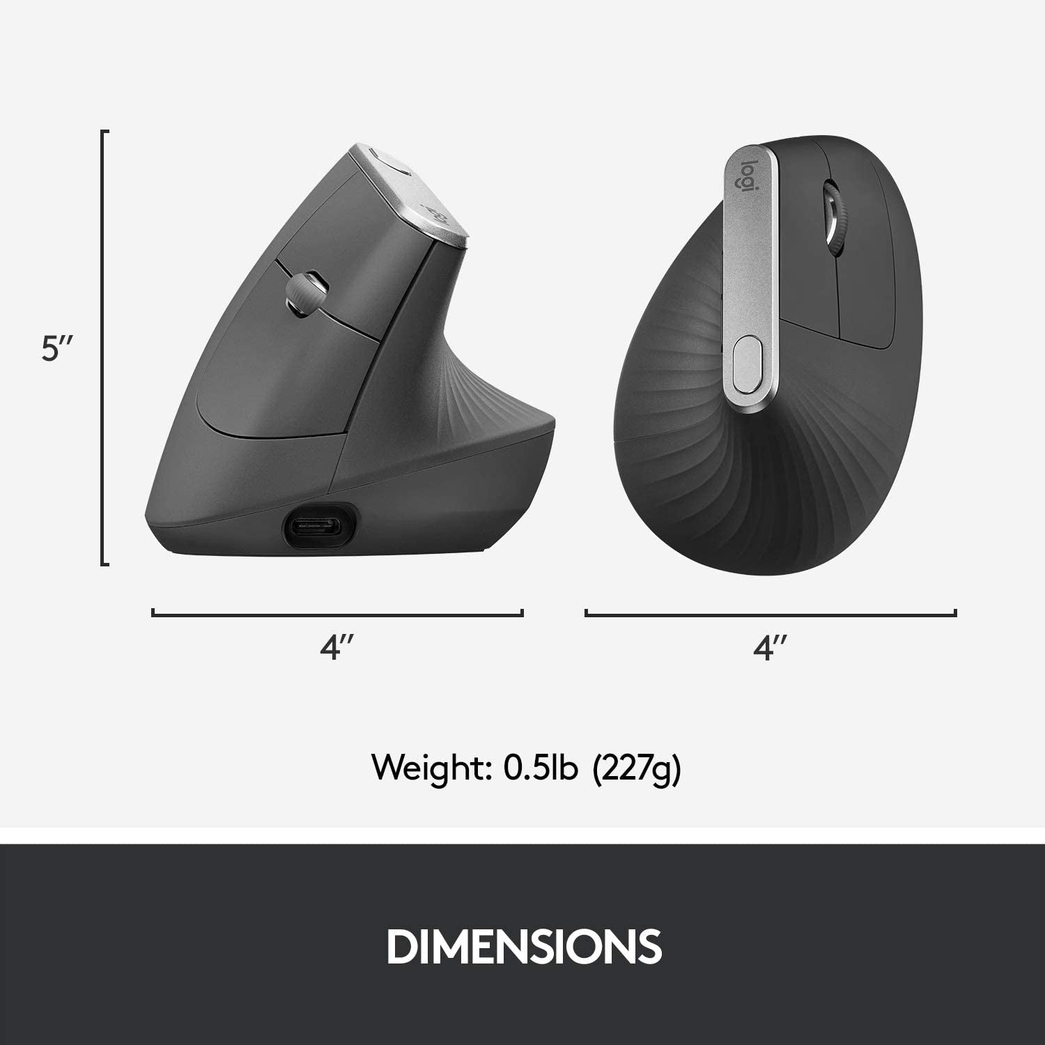 Rechargeable MX Ergonomic Vertical Wireless Mouse