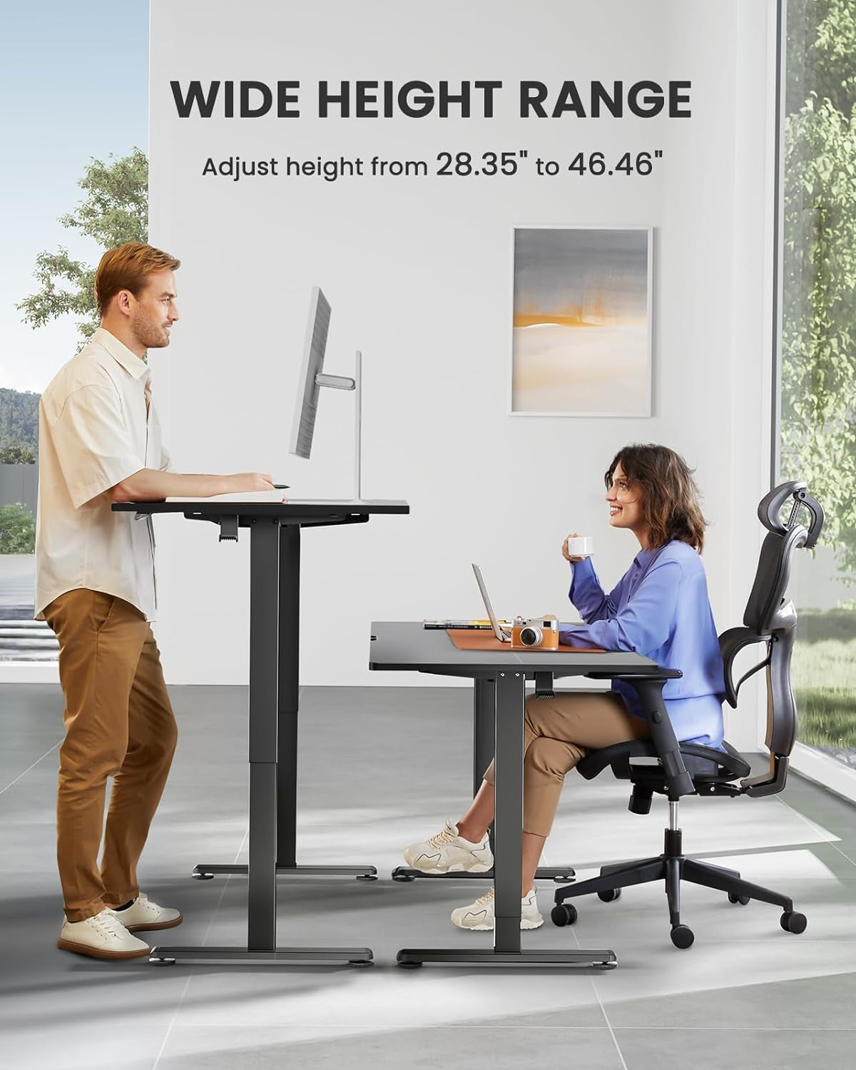 48x24" Adjustable Height Standing Desk