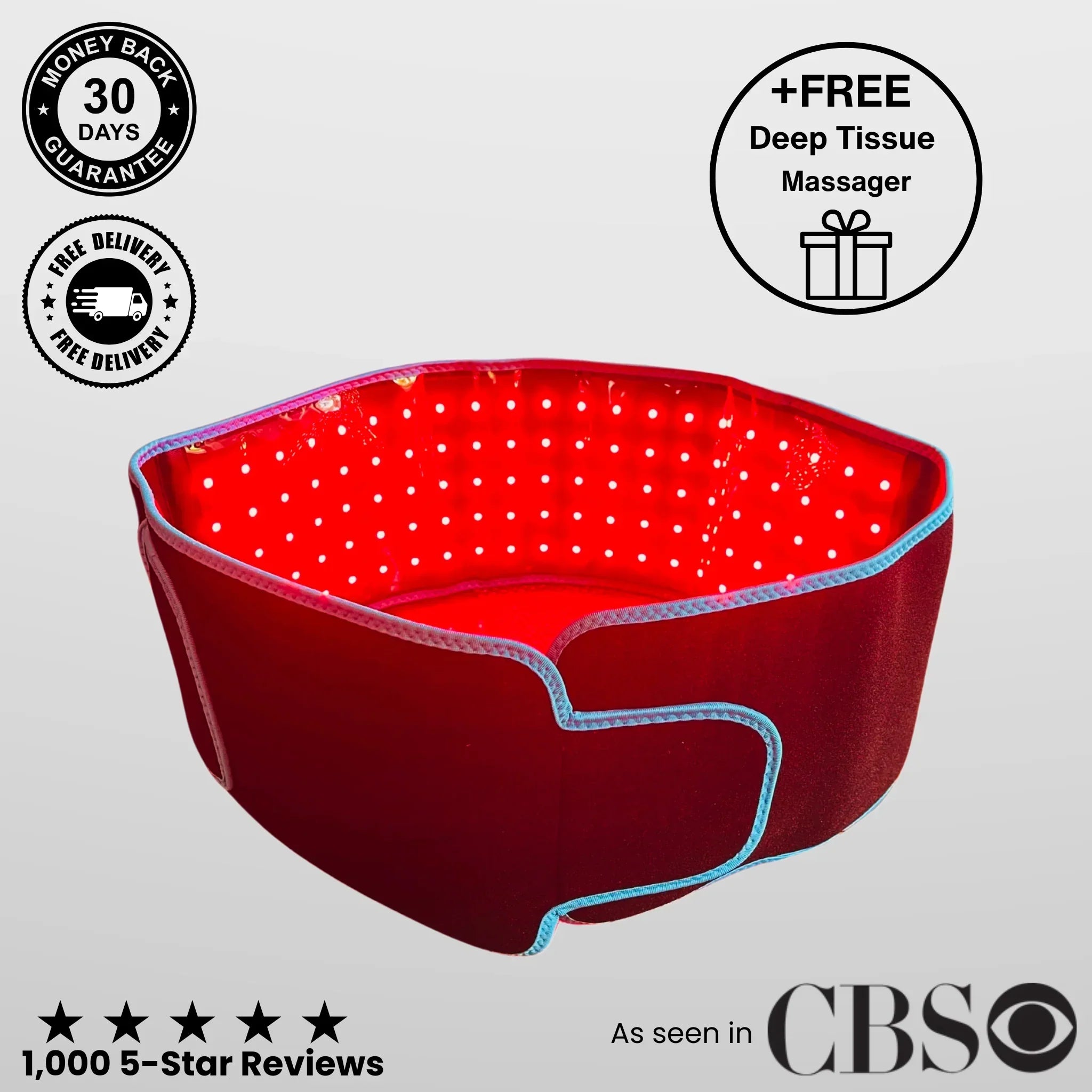 Slimming & Pain Relief Belt with Infrared Heat + Recovery Guide Included