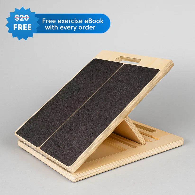 MobilEase™ 2-in-1 Balance + Portable Wooden Slant Board