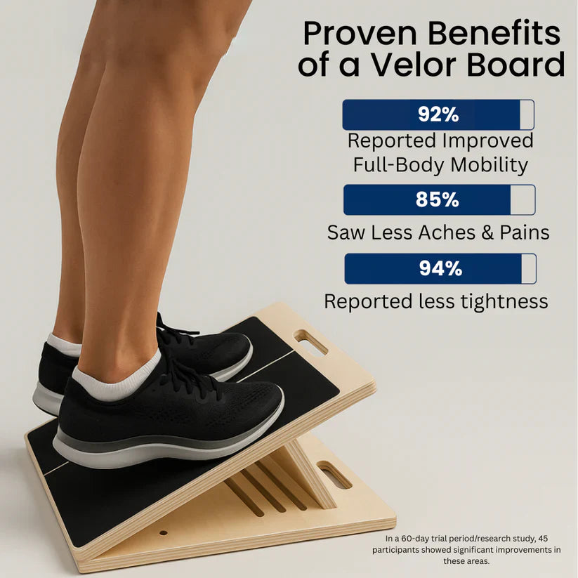 MobilEase™ 2-in-1 Balance + Portable Wooden Slant Board