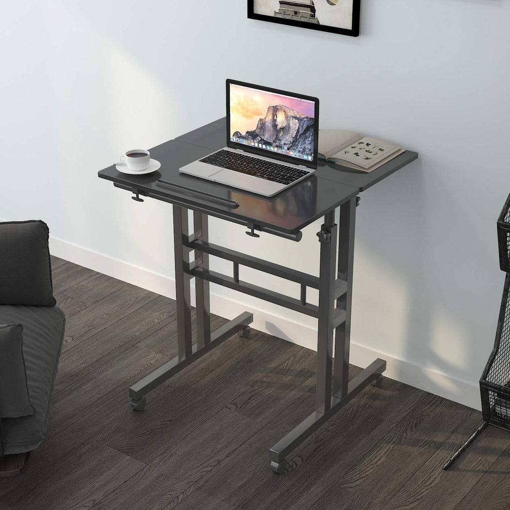 Adjustable Mobile Sit & Stand Desk Workstation