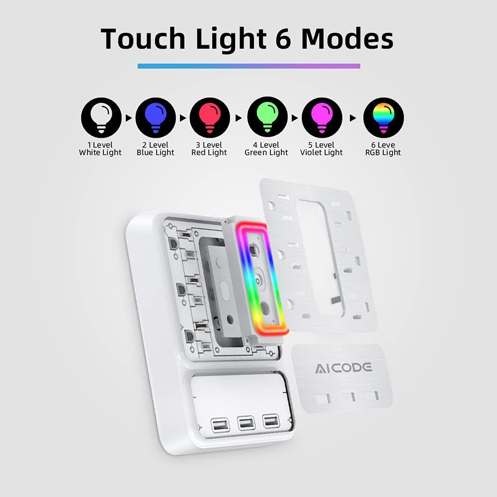 9-in-1 Outlet Extender & Surge Protector with 3 USB Ports