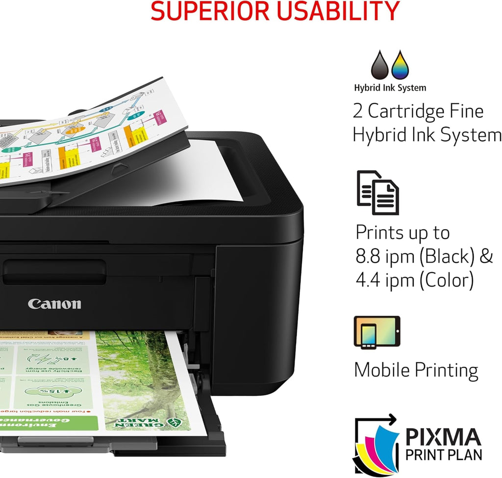 PIXMA TR4720 All-In-One Wireless Printer w/Built-In Fax