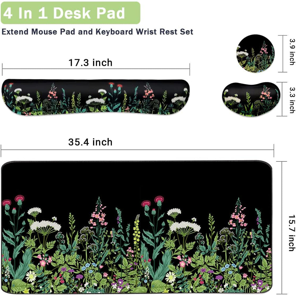 Ergonomic Mouse Pad & Wrist Rest Set