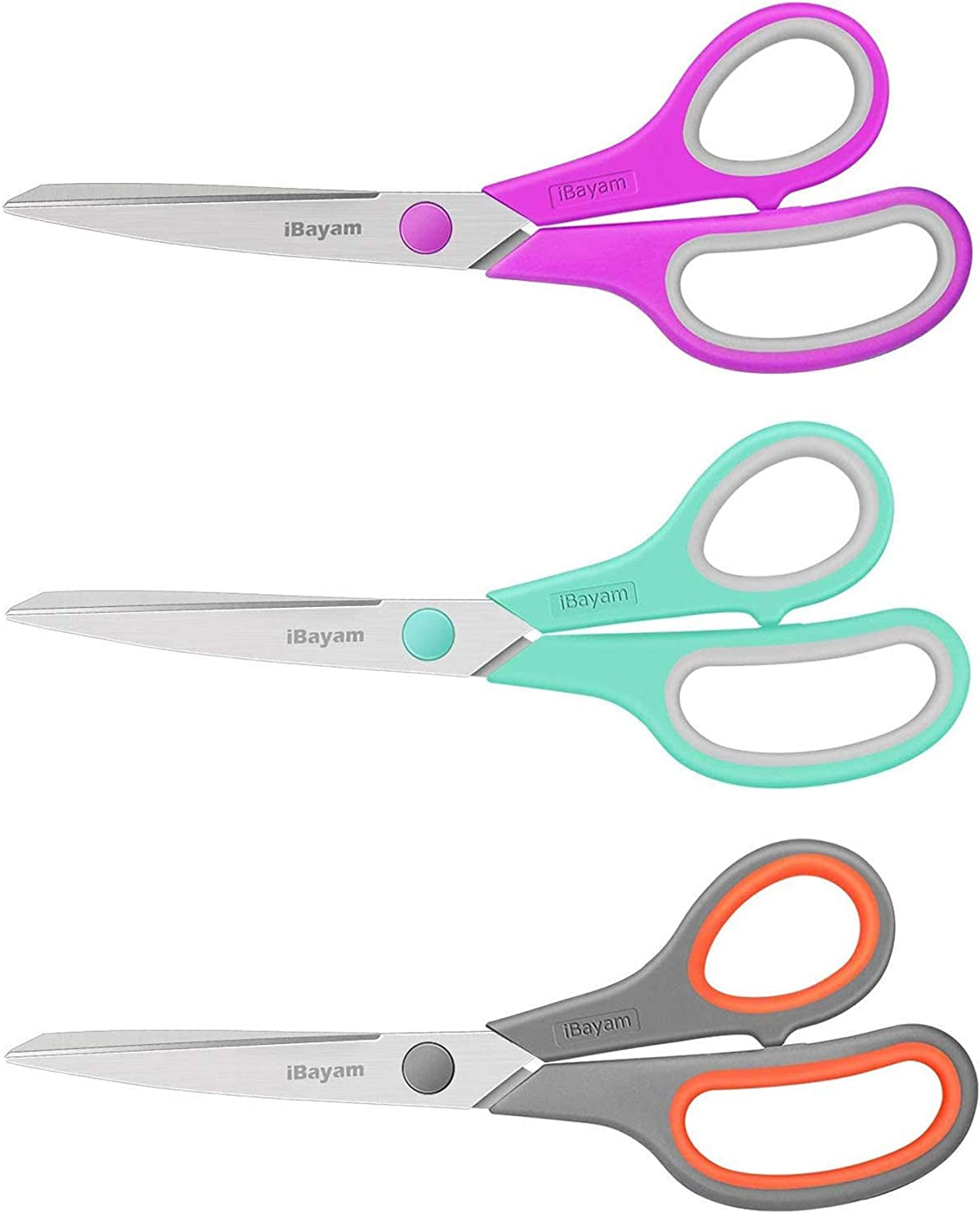 Ultra-Sharp 8" All Purpose Scissors (3-Pack)