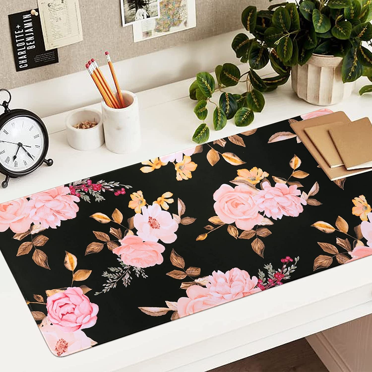 Memory Foam Extended Mouse Pad + Keyboard Wrist Rest