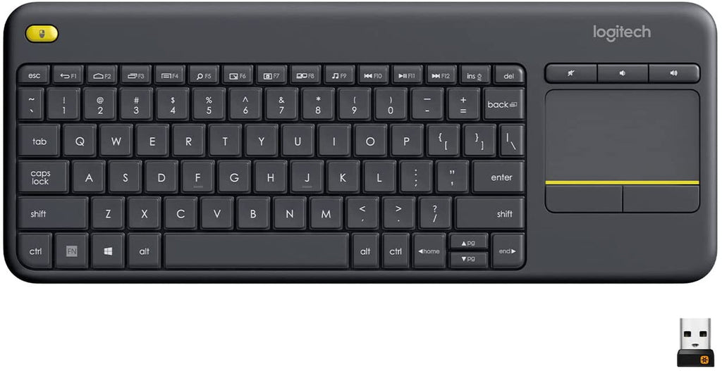 K400 Wireless Touch Keyboard w/Easy Media Control & Built-In Touchpad