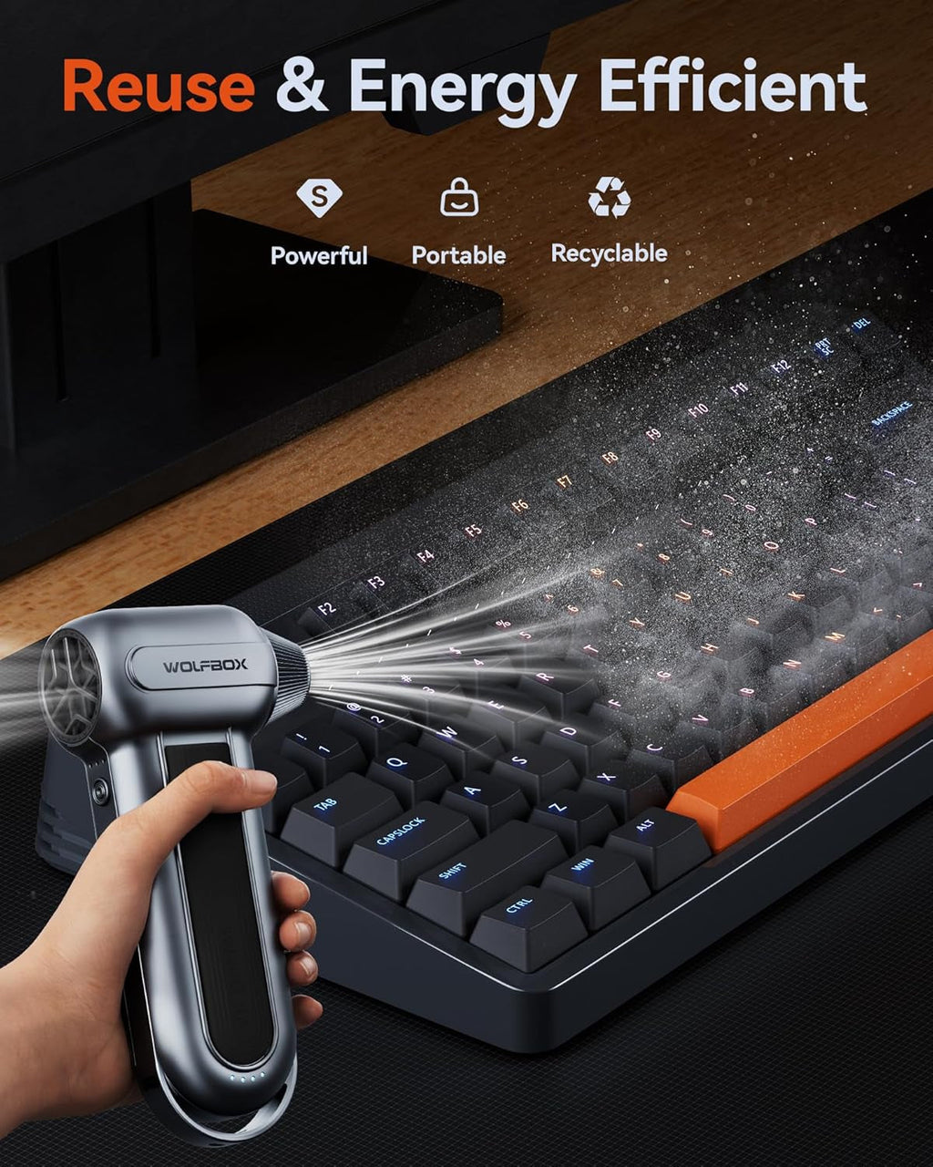 Cordless Electric Air Duster-150000Rpm for Devices