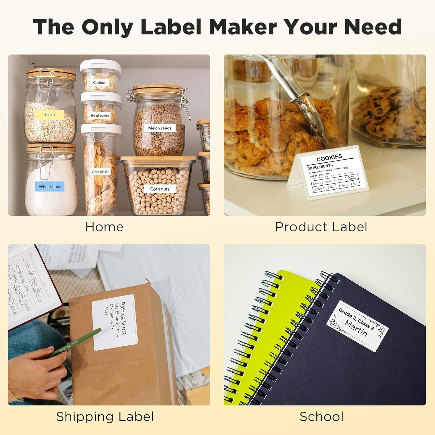 T50M Pro Bluetooth Label Maker Machine with Tape