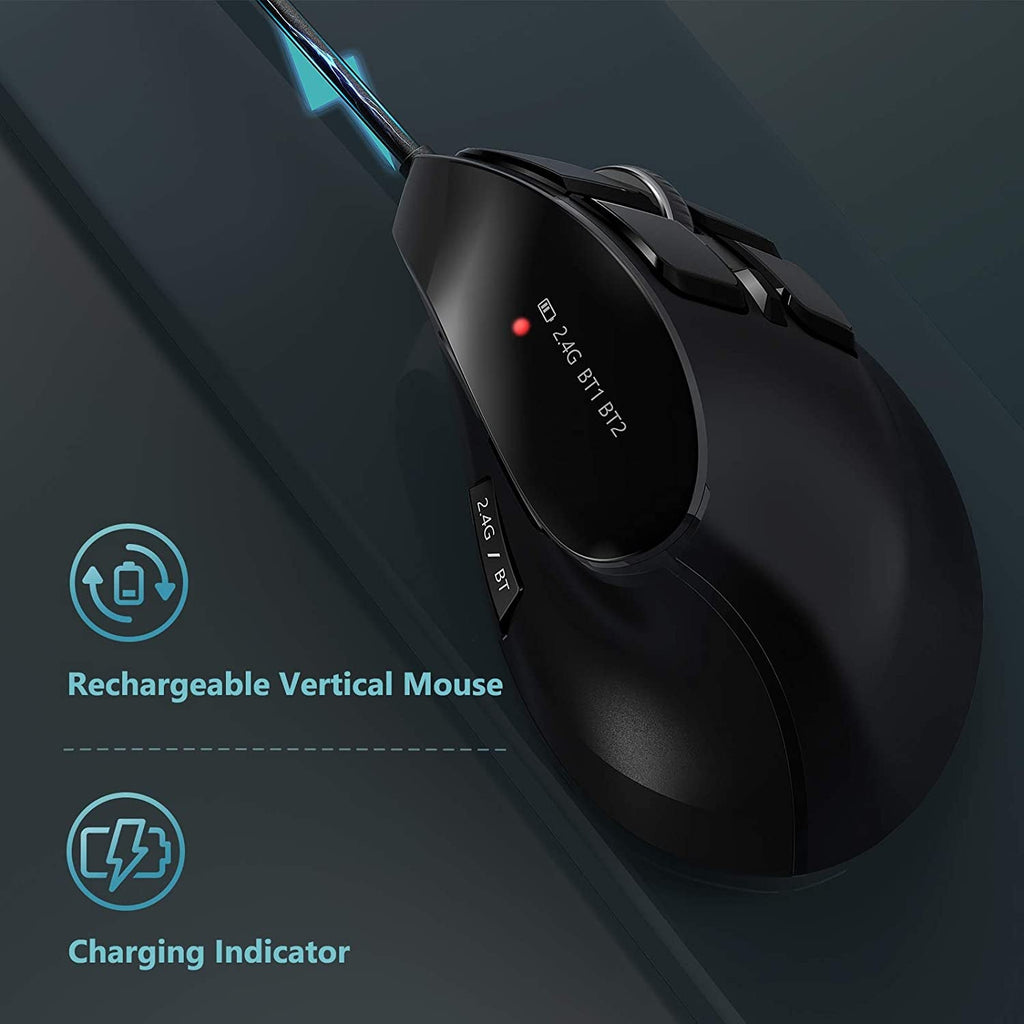 Rechargeable Ergonomic Wireless Vertical Mouse