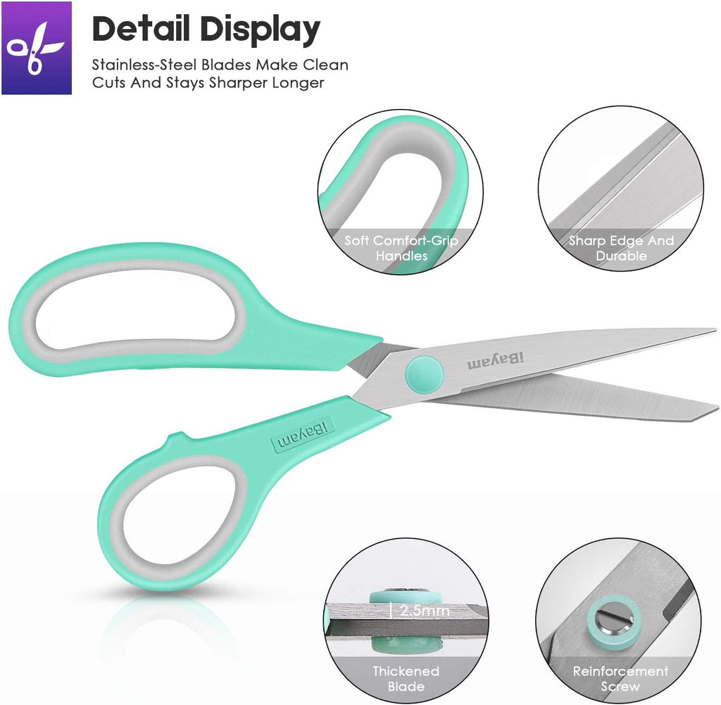 Ultra-Sharp 8" All Purpose Scissors (3-Pack)