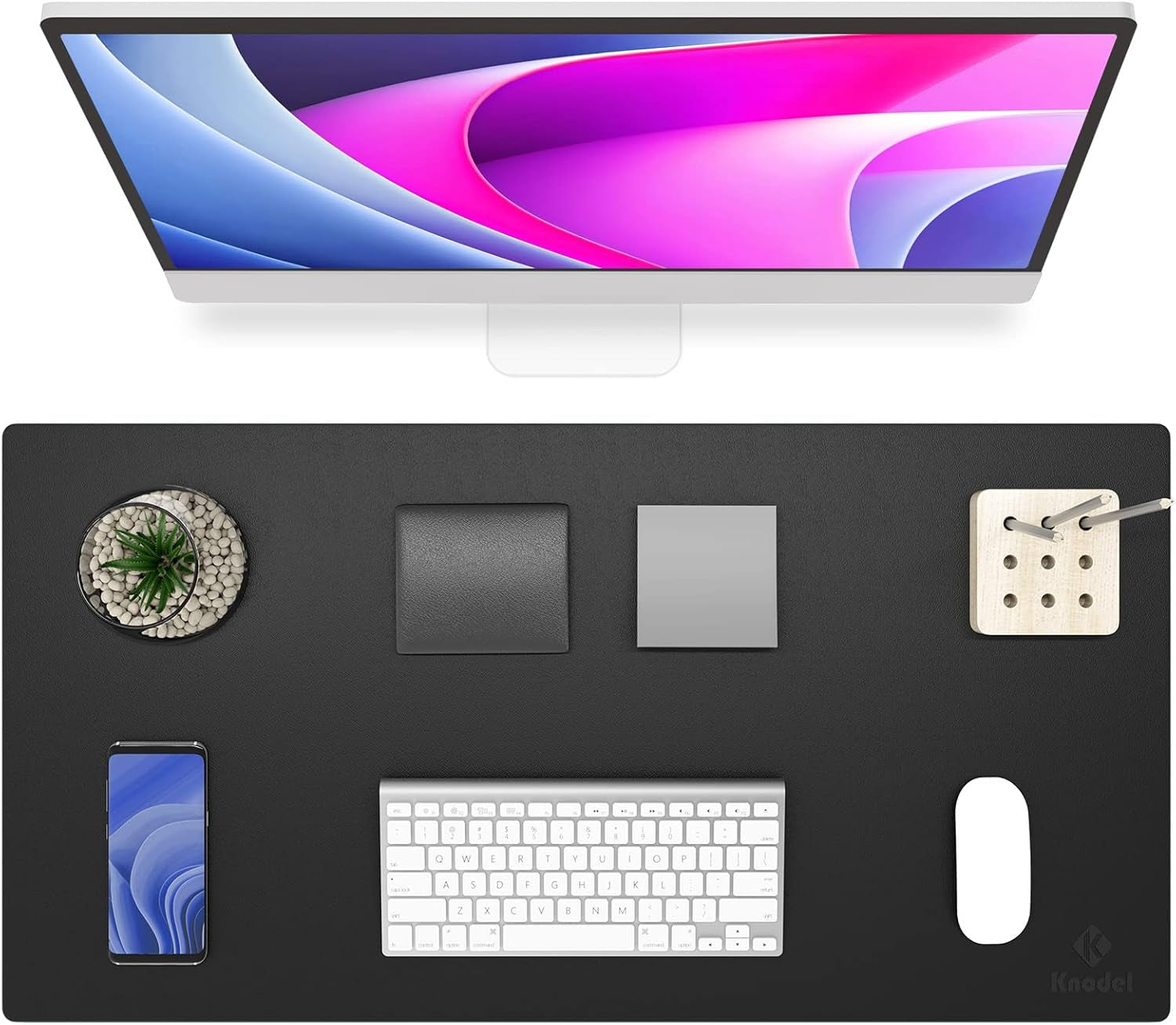 Non-Slip Leather & Suede Desk Mat