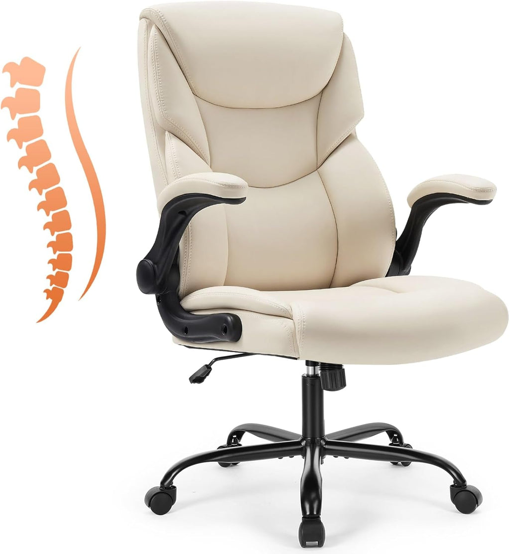 Ergonomic High-Back Leather Heavy Duty Chair
